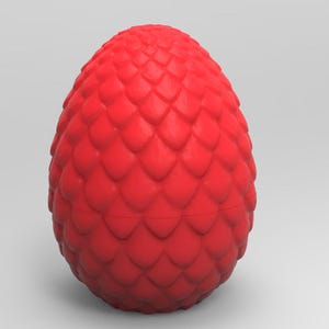 Twistable Dragon Egg STL File: 3D Printed Fantasy Decor (Downloadable 3D Model)