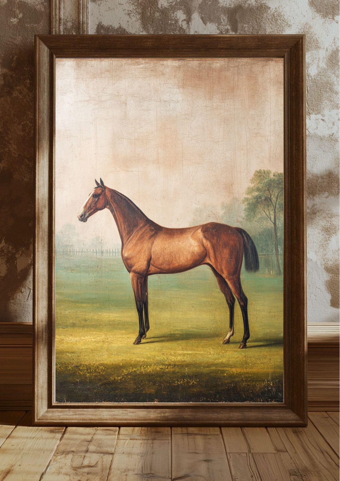 Vintage Horse Portrait, Equestrian Oil Painting (digital Prints) - Etsy
