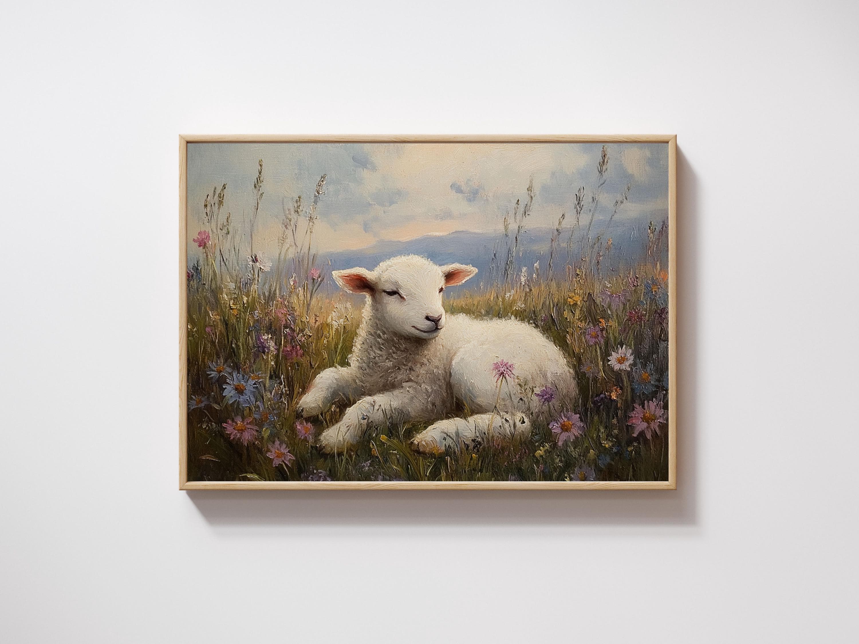 【flowerさま】 vintage animal ❀ グリーンの瞳の 羊ちゃん il_fullxfull.6740388645_i11h.jpg