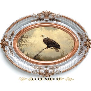 Vintage Bald Eagle Painting Rustic Wildlife Art (digital Prints) - Etsy