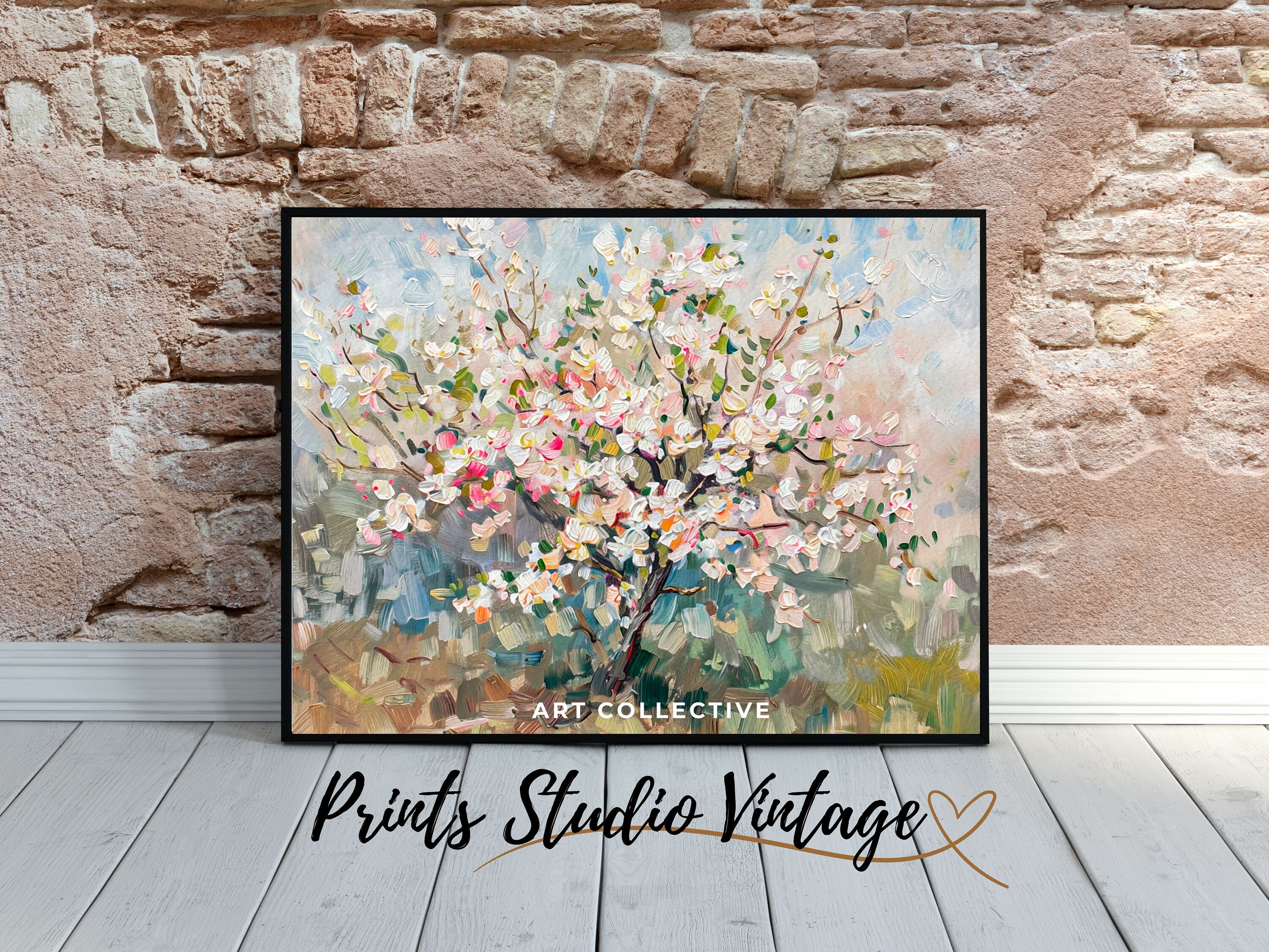 Cherry Blossom Tree Painting Japanese Wall Art Cherry Blossom Print ...