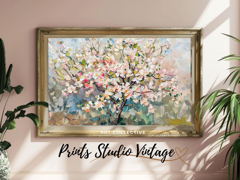 Cherry Blossom Tree Painting Japanese Wall Art Cherry Blossom Print ...