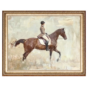 Equestrian Painting Horse Art Canvas, Cowboy Decor Oil Painting VINTAGE Prints, PRINTABLE Wall ART, Gallery Wall Art Digital Download