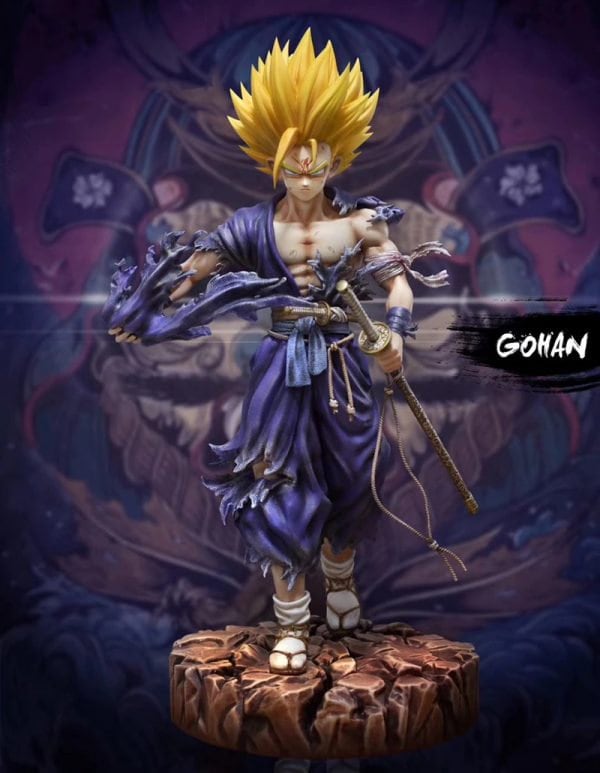 LK Studio 1/6 Dragon Ball Samurai Gogeta Blue Hair Resin Painted