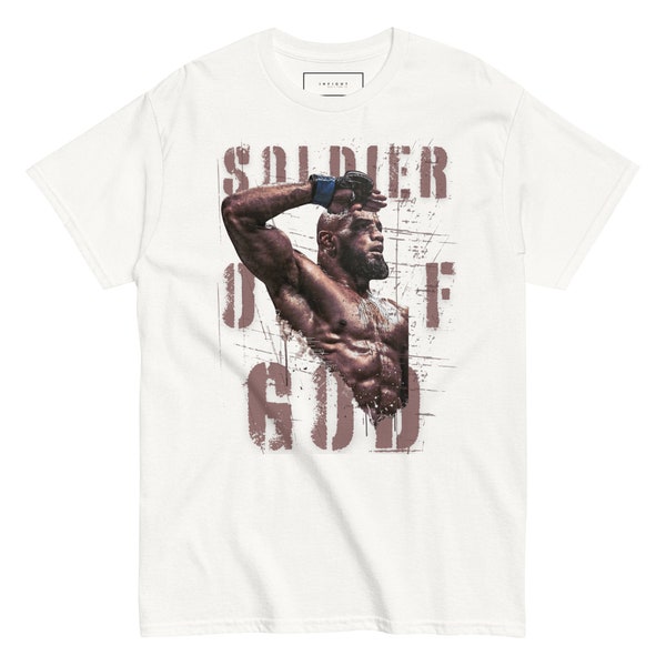 T-shirt Yoel Romero / T-shirt Soldier Of God / T-shirt Yoel « Soldier Of God » / Fans de Yoel Romero / UFC / Bellator / PFL