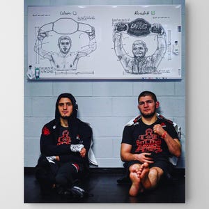 Khabib & Islam Poster / Khabib Nurmagomedov / Islam Makhachev / Khabib and Islam Brothers / Father&#39;s Plan / UFC Poster