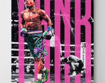 Póster de boxeo de Gervonta Davis "Tank": Impresión mate de edición limitada