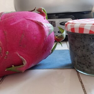 confiture fruits du dragon pitaya a chair rouge ou blanche au choix 200 ml image 1
