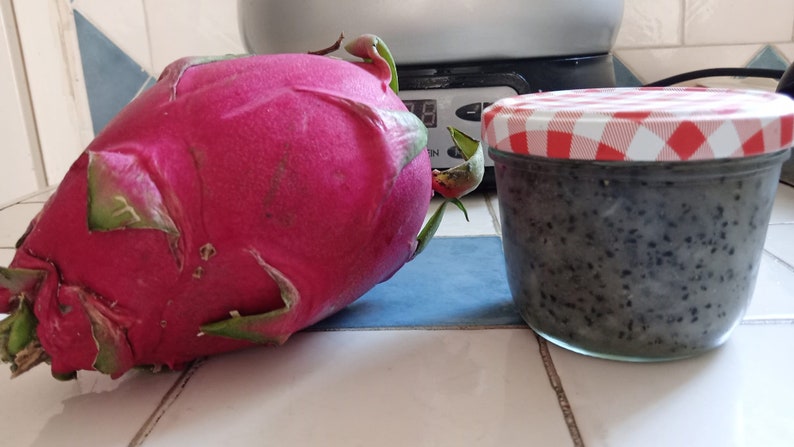 confiture fruits du dragon pitaya a chair rouge ou blanche au choix 200 ml image 1