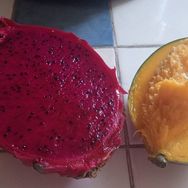 red dragon fruit mango jam