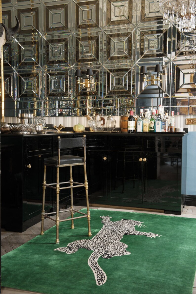 CLIMBING LEOPARD RUG| Animal Rug, Handtufted Rugs, Bedroom Aesthetic ...