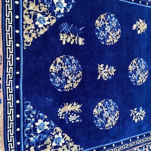 Handknotted Antique Design Tibetan Chinese Floral Woolen Rugs| New ...