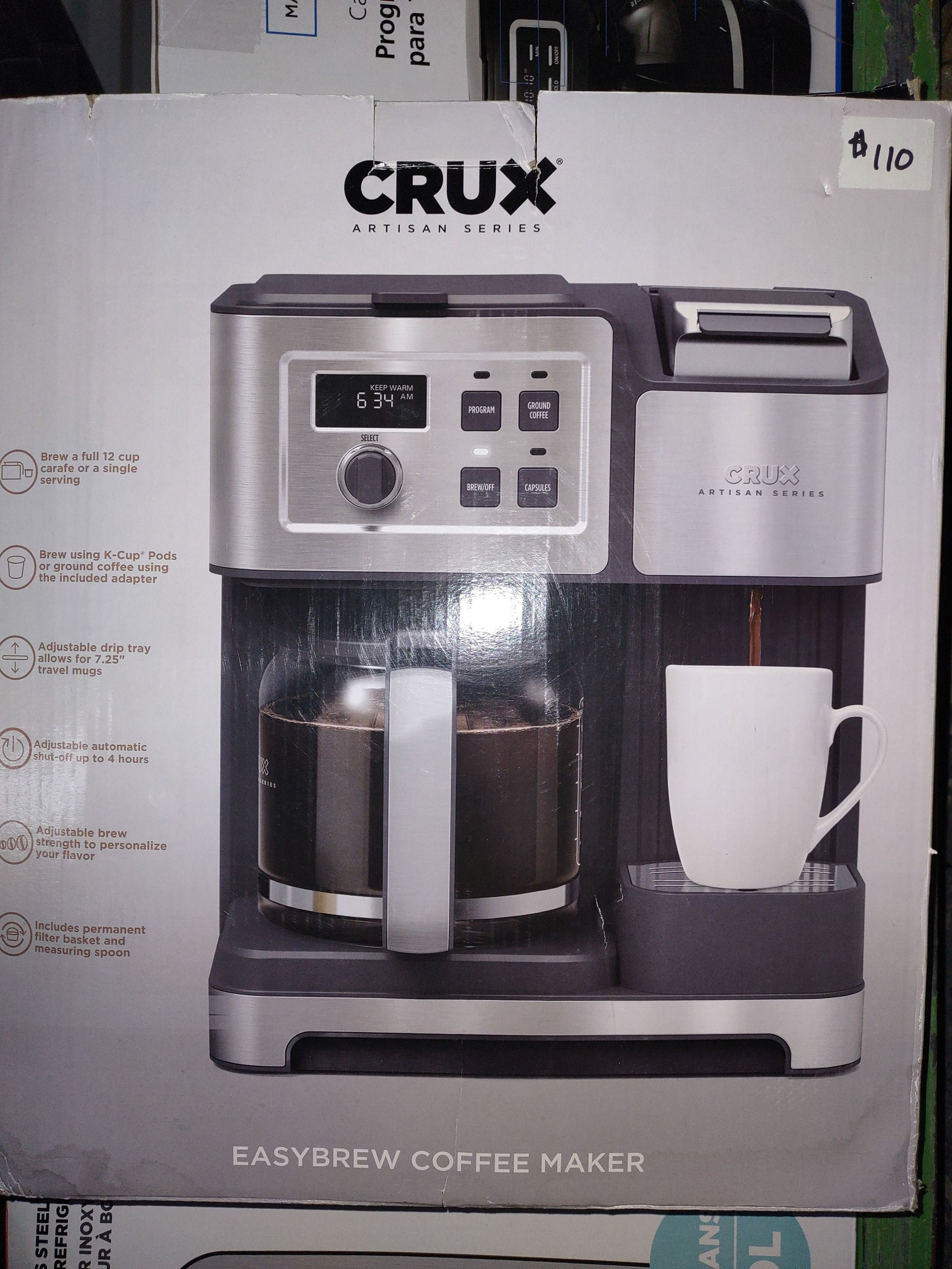 Crux Artisan Series Coffee Maker: Brew Like a Pro!