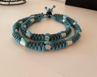 EM-Keramik Halsband Hundehalsband; natürlicher Zeckenschutz - blau