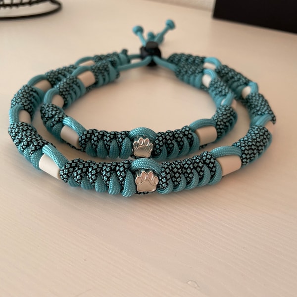 EM-Keramik Halsband Hundehalsband; natürlicher Zeckenschutz - blau