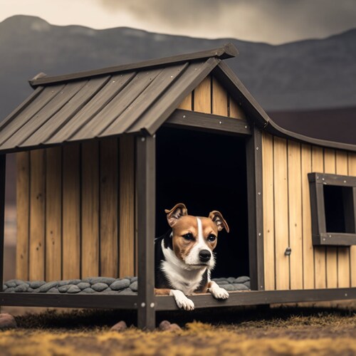 DIY Modern Dog House Plans Outdoor Dog House Wooden Dog Etsy Canada