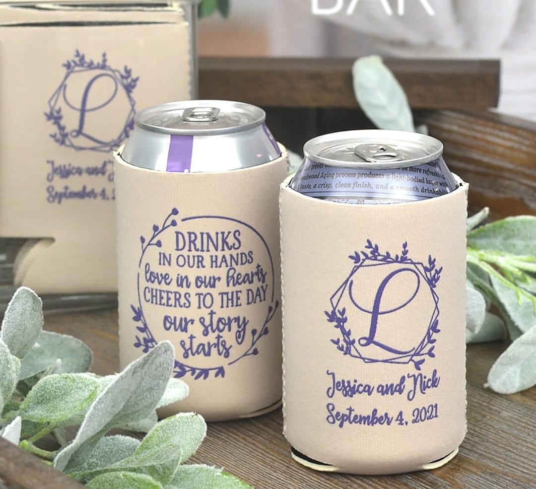 Personalized Stubby Holder Wedding Stubby Holder, Custom Beer Coolers, Personalized Can Holder