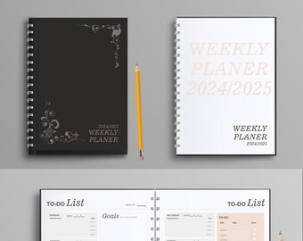 2024-2025 Weekly Planner: A5 Printable To-Do List (PDF & CDR)