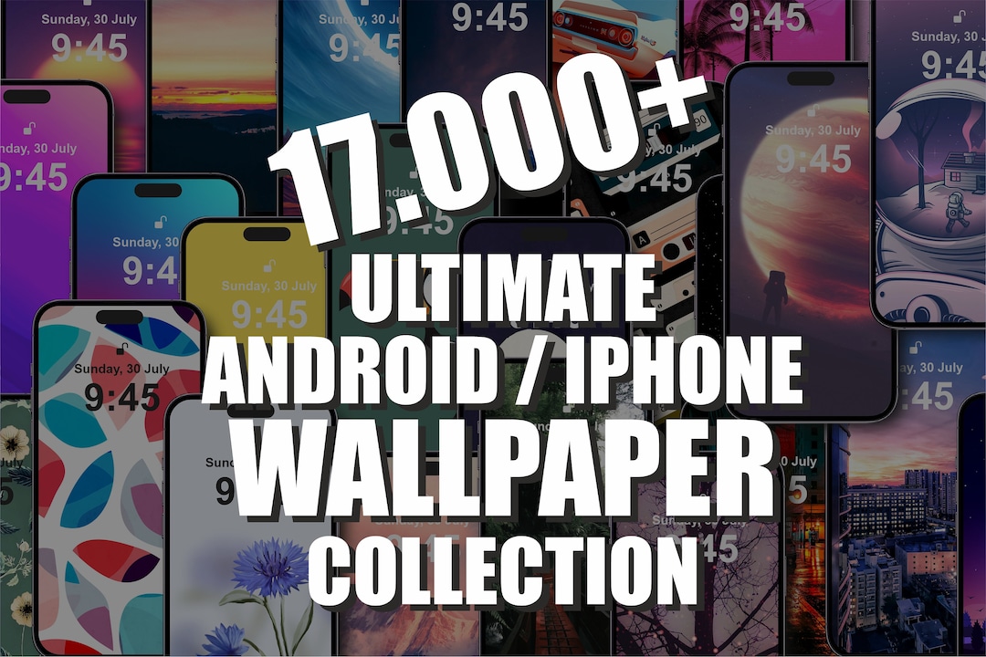 Android / iPhone Wallpapers Bundle, Aesthetic Boho Wallpaper, Phone