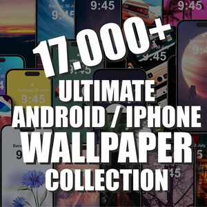 Android / iPhone Wallpapers Bundle, Aesthetic Boho Wallpaper, Phone Background, Lock Screen, iOS Screensaver Collection