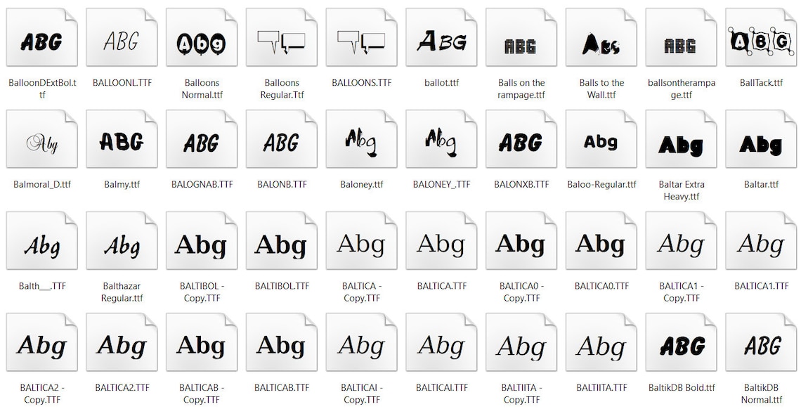 30.000+ Biggest Ultimate Fonts Collection - Bundle - TTF and OTF Files ...