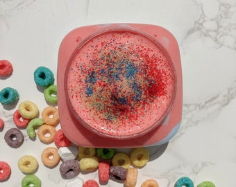 Fruit Loops Foaming Sugar Scrubs/  sugar scrubs/ Scented Sugar Scrubs/ Body Scrub/ Handmade Soap