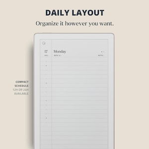 Daybook Move 2026 Template Daily Planner Digital Journal for Remarkable ...