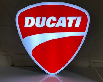 DUCATI Motorcycle 3D LED Sign: Rev Up Your Space with Italian Elegance | Gift For Ducatı Lovers