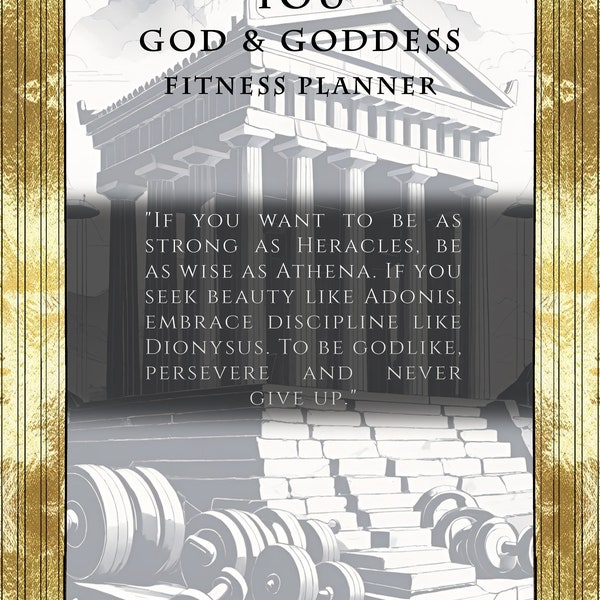 God & Goddess Fitness Planner