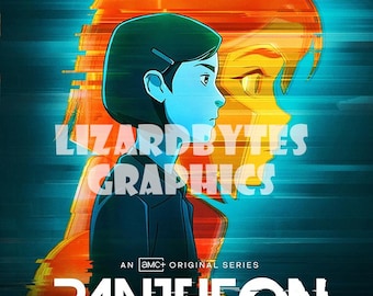 Custom artwork for PANTHEON complete series with case