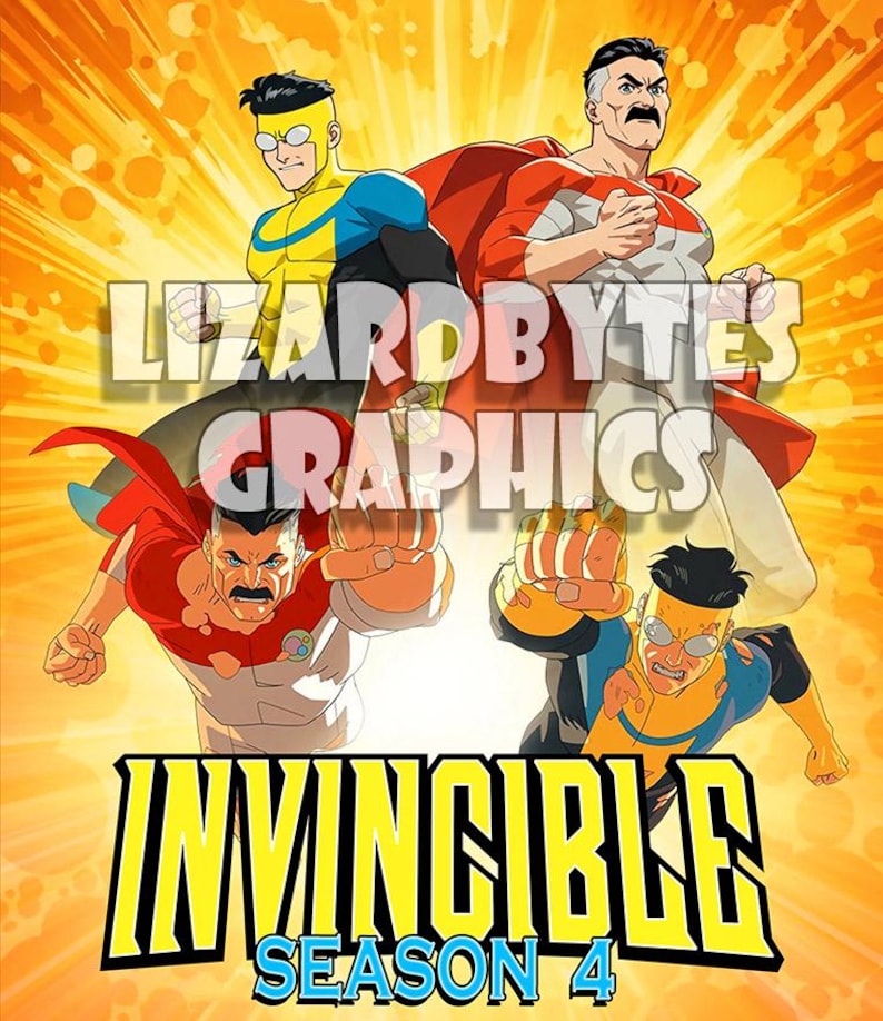 Custom Artwork for INVINCIBLE Complete Season 4 - Etsy
