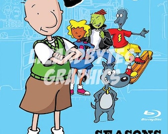 Custom artwork for DOUG (1991) Nickelodeon Series with cases