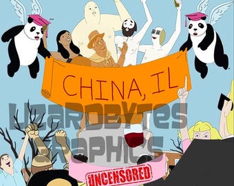 Custom artwork for CHINA, IL Complete Series Uncensored with case