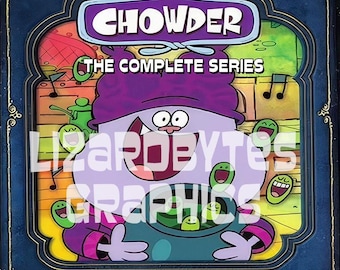 Custom artwork for CHOWDER Complete Series with cases