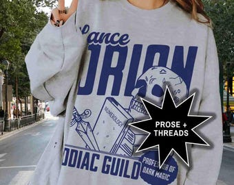 Licensed Zodiac Academy Lance Orion Sweatshirt Booktok Merch Bookstagram Shirt Romantasy Gift For Book Lovers Professor Orion Darius Acrux