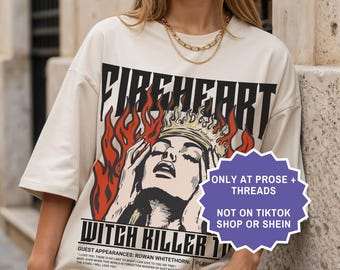 Corazón de fuego Aelin Trono de cristal Merch Sarah J Maas SJM Merch Sarah J Maas Merch Manon Shirt Bookstagram Booktok Merch
