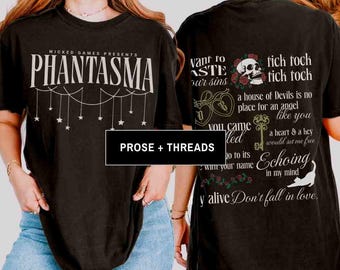 Licensed Phantasma Shirt Enchantra Phantasma Merch Dark Romance Shirt Bookstagram Shirt Booktok Merch For Book Lovers Kaylie Smith
