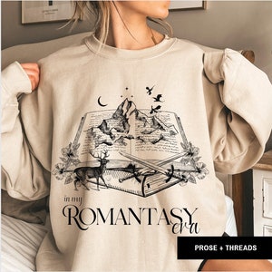 ACOTAR Sweatshirt troon van glas vierde vleugel Crescent City Sarah J Maas SJM Merch Sarah J Maas Merch ACOTAR Merch Acotar Gift Velaris Shirt