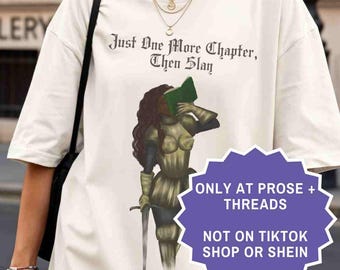 Solo un capítulo más Camiseta de fantasía de caballero femenino Black Fantasy Knight Booktok Merch Camiseta Bookstaram Regalo romántico para amantes de los libros