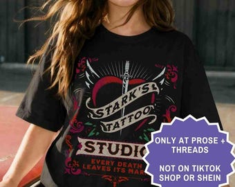 Tatuaje de Stark Merchandising de Dire Bound Sable Sorensen Merchandising de Booktok Bookstagram Merchandising de Romantasy Regalo para amantes de los libros Lobo huargo
