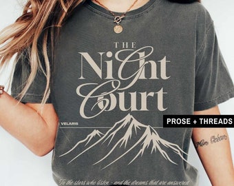 Velaris Night Court Shirt ACOTAR Merch Sarah J Maas ACOTAR Shirt Cassian Sjm Merch Booktok Merch Bookstagram Sarah J Maas Geschenke ACOTAR Geschenke