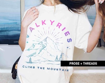 Valkyrie ACOTAR shirt Nesta Sarah J Maas Acotar Merch Velaris Shirt SJM merch Booktok Bookstagram Sarah J Maas Merch Lady Death ACOSF Gifts