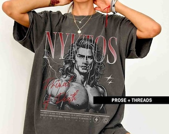 Nyktos-shirt van Blood And Ash Merch Flesh And Fire Nyktos And Sera FBAA Merch Atlantia Booktok Merch Bookstagram Casteel Poppy Balfour