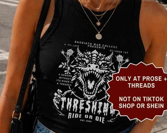 Fourth Wing Shirt Fourth Wing Merch Threshing Shirt Dragon Rider Tank BookTok Merch Fourth Wing Gift