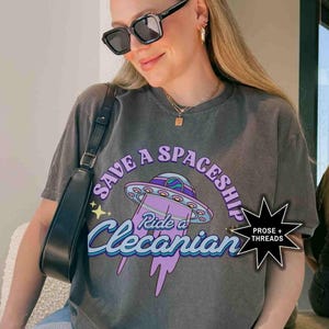 Licensed Clecanian Series Romantasy Gift For Book Lovers Alien Romance Booktok Merch Bookstagram Shirt Booktok Shirt Bookish Clothing image 2