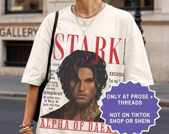 Camiseta Stark Therion Dire Bound Sable Sorrensen Merch Bookstagram Booktok Merch Romantasy Regalo para amantes de los libros Lobo terrible