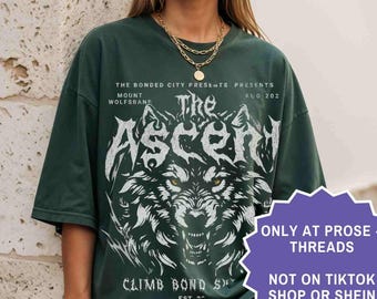 El ascenso Lobo terrible Lobo terrible Sable Sorensen Merchandising Bookstagram Camiseta Booktok Merchandising Romantasy Regalo para amantes de los libros Camiseta de lobo