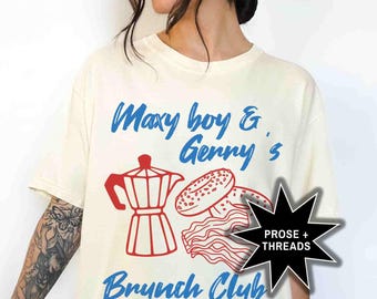 Camiseta con licencia de la Academia del Zodíaco Maxy Boy y Gerry's Brunch Club, mercancía de Booktok, Geraldine Grus, camiseta de Max Rigel, Bookstagram, regalo de Romantasy