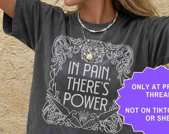 En el dolor hay poder Camiseta con cita de Dire Bound Camiseta de Dire Bound de Sable Sorensen Merchandising de Booktok Merchandising de Bookstagram Merchandising de Romantasy Regalos para amantes de los libros
