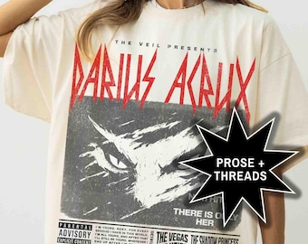 Camiseta oficial de la banda Darius Acrux de Zodiac Academy, merchandising de Booktok, camiseta de Bookstagram, regalos románticos para amantes de los libros, Lance Orion, Tory Vega, Darcy